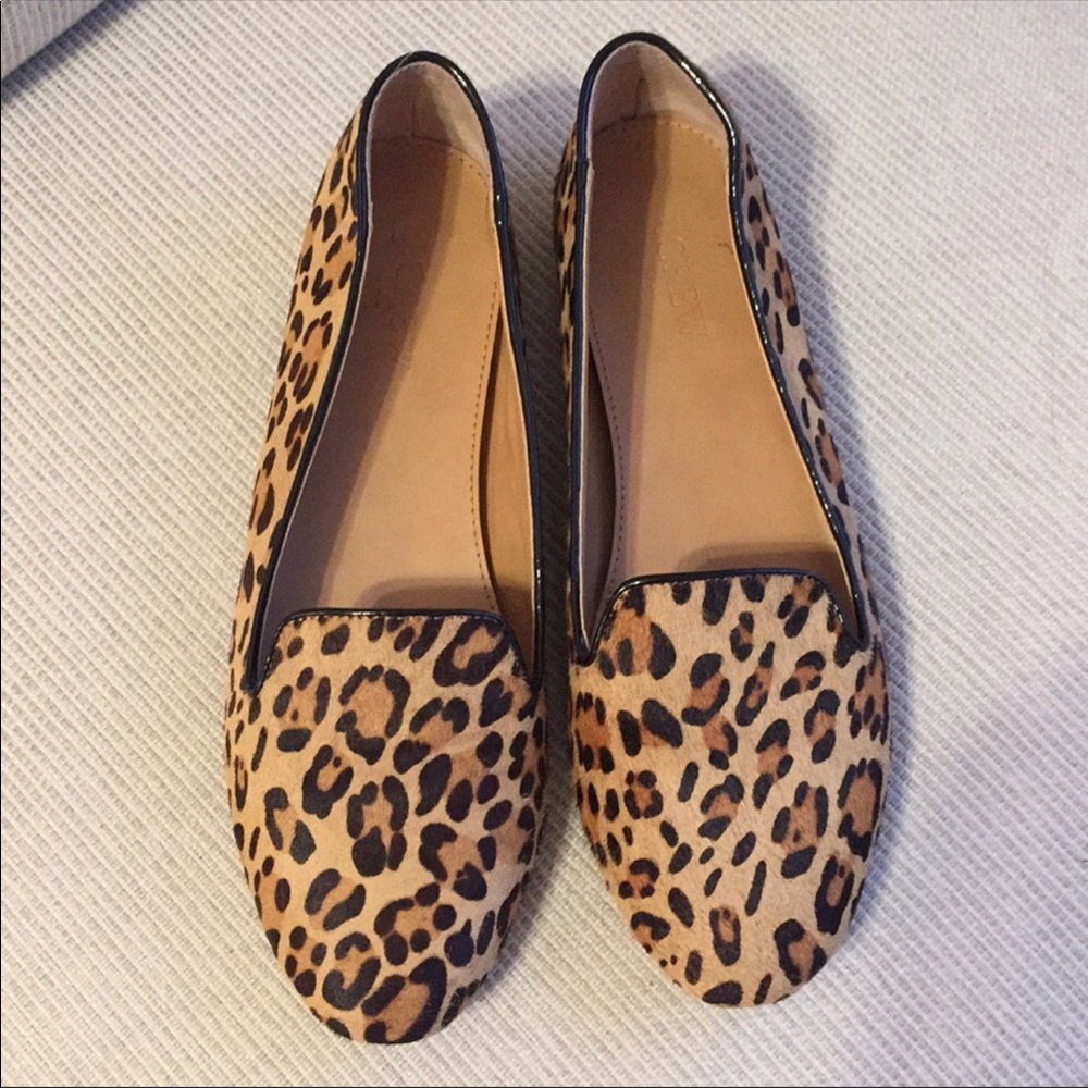 J Crew calf hair flats